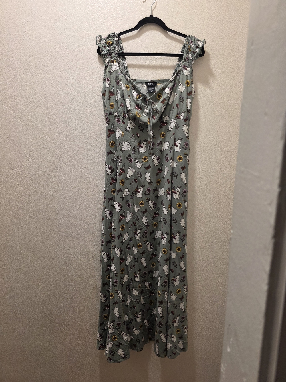 Thorn & Fable Mushroom Ghost Empire Maxi Dress - Picture 3 of 5